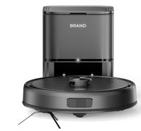 Robot aspirateur 3800Pa avec navigation LiDAR, station de vidage automatique, fonction de lavage et contrôle par application pour la maison