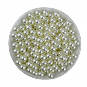 Perles d'imitation ABS en gros 3-20mm perles d'imitation ABS perles rondes en vrac pour la fabrication de bijoux - Product Image 6