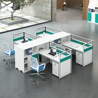 Poste de travail personnalisé avec cloison, bureau modulaire sur mesure pour dessin CAO, bureaux en cellules modulaires pour projet de mobilier de bureau d'entreprise