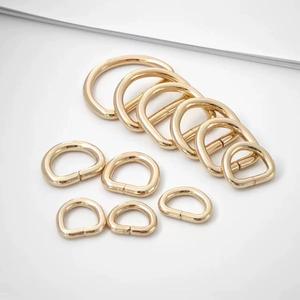 Accesorios para bolsas de Metal, anillos en <span class=keywords><strong>D</strong></span>, alambre de 3,8mm de diámetro, hebilla de anillo en <span class=keywords><strong>D</strong></span> sin soldar de hierro, herrajes para correa de bolso, mochila, equipaje - Product Image 4