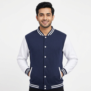 University Premium Quality Varsity Jacket Custom Logo Embroidery Button <b>Decoration</b> CollegeBaseballjacket for men - Product Image 1