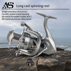 <span class=keywords><strong>Moulinet</strong></span> Spinning Gauche FT, Rapport de Transmission 5.2:1, 6 Roulements, Bobine en Alliage d'Aluminium, Système Bi-Vitesse, Lancer Instantané, Pêche en Ligne, en Lac - Product Image 6
