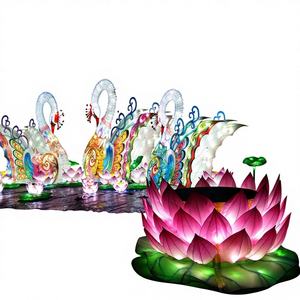 Linterna de Cisne de Seda China Tradicional, LED, Impermeable, Tamaño Personalizable, para San Valentín, Diwali, Ramadán, Graduaciones y Festivales - Product Image 1