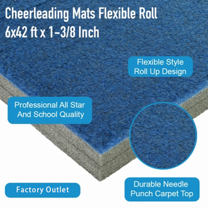 Tapis de sol antidérapants pour cheerleading, gymnastique et arts martiaux, en mousse haute densité pour studios sportifs - Product Image 2