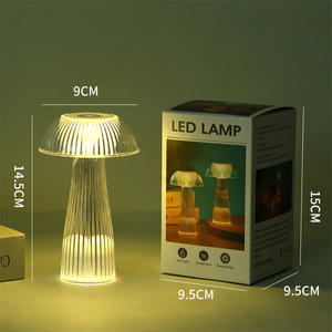 RGB Color <strong>Changing</strong> Warm White Color Restaurant <strong>Table</strong> Jellyfish Night Light Mushroom Led Crystal Lamp for Indoor Bedroom - Product Image 5