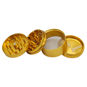 Nouvel Arrivage Moulin à Herbes en Alliage d'Aluminium à Plaque Plate et Tissage Sergé 63mm 4 Couches, Moulin à Tabac Métallique Plusieurs Couleurs Vente en Gros - Product Image 6