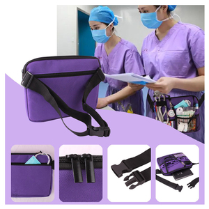 Özel Logo taşınabilir kadınlar dayanıklı yardımcı hemşire Fanny paketi kılıfı tıbbi organizatör kemer hemşireler bel çantası - Product Image 4