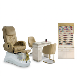 Compre 7 Sets de Spa y Obtenga un Estante para Esmaltes Gratis, Suministros para Uñas, Equipos de Belleza, Cómodos Equipos de Masaje Eléctrico para Uñas, Silla de Pedicura - Product Image 1