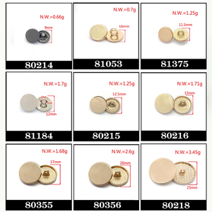 2025 Khắc Bạc Áo Blazer Kẽm Hợp Kim May Trên Cổ Điển Kim Loại Chân Nút Cho Vòng Đeo Tay - Product Image 2