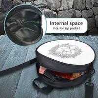 Sac à main rond en PU personnalisé avec motif Saipan, sac à main élégant et brillant pour femmes, idéal pour les sorties du week-end et les voyages décontractés