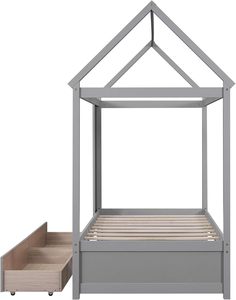 Lit en pin en bois massif bébé enfant étudiant simple Double princesse cadre <span class=keywords><strong>de</strong></span> lit en bois <span class=keywords><strong>photographie</strong></span> Photo <span class=keywords><strong>maison</strong></span> accessoires lit - Product Image 6