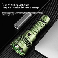 Lampe torche rechargeable d'urgence en alliage d'aluminium, ultra-lumineuse, longue portée, faisceau puissant, pour le camping, tactique, avec fonction de mise au point
