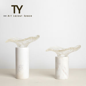 <span class=keywords><strong>Ferrando</strong></span> arroz blanco negro mármol candelabro ornamento fábrica venta al por mayor decoración sala de estar restaurante Hotel modelo habitación - Product Image 5