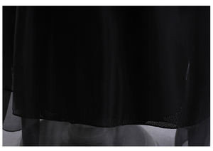 Disfraz de Halloween para Adulto, Disfraz de <span class=keywords><strong>Miércoles</strong></span> <span class=keywords><strong>Addams</strong></span>, Estilo Gótico, Encaje de Tul Negro - Product Image 6