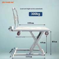Plateforme élévatrice électrique portable pour le transport de marchandises, capacité de levage de 80 à 120 cm, chariot pour camionnettes et fourgonnettes