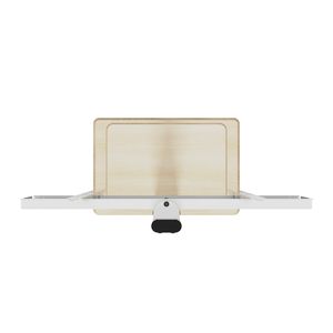 <span class=keywords><strong>Chariot</strong></span> de télévision mobile réglable en hauteur Support de télévision blanc roulant avec étagère pour écrans plats de 26 65 pouces - Product Image 6