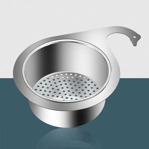Single-Tier Silver Stainless Steel Rectangle <b>Dish</b> Rack Storage with Hanging Strip and Flexible Design for Kitchen Food Waste - Product Image 5