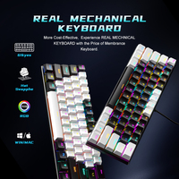 Clavier mécanique portable mini AMZ en promotion 60% avec rétroéclairage RGB USB Type-C Plug&Play BD61 pour le gaming