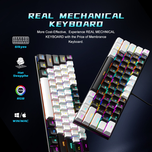 Teclado Mecánico AMZ en Oferta, 60% Mini Portátil para Juegos con Retroiluminación RGB, USB Tipo-C Plug&Play BD61, Teclado para Juegos - Product Image 6