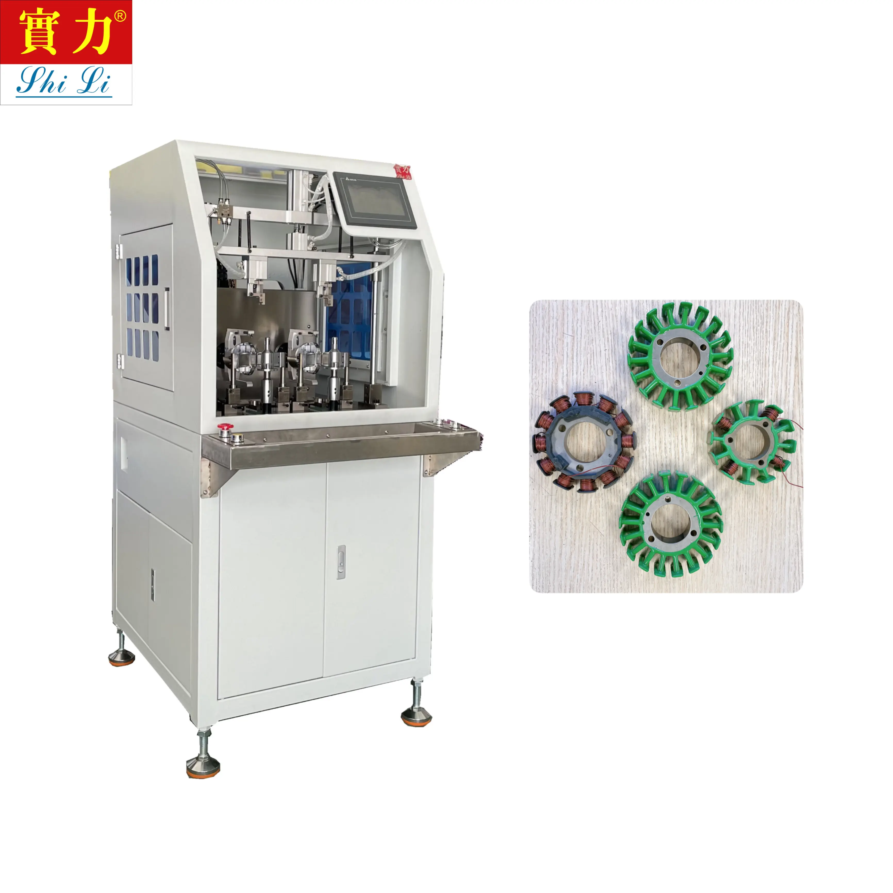 Tự động servo đôi đầu Stator quanh co Máy Stator cuộn dây quanh co động cơ dây quanh co máy