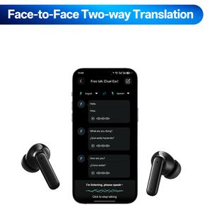 Meilleurs écouteurs traducteurs électroniques multilingues Traduction linguistique en temps réel Écouteurs intelligents traduct - Product Image 3