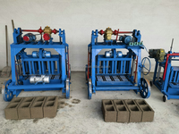 Machine à briques de ciment, moule à briques de mur en ciment pour route en pierre, panneau de béton mousse, blocs de béton creux interverrouillables, machine à briques