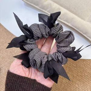 New Temperament Exquisite Vintage Bowknot Hair Tie Light Luxury Niche Design Women's Hair Ties Fashion Jewelry Wholesale - Product Image 3