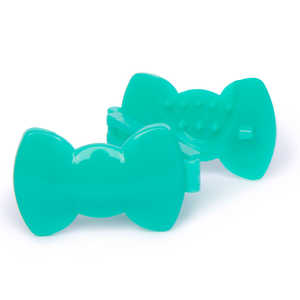 Green Daddy's Girl GaBBY Bows (10) Pasador de pelo antideslizante de doble cara con doble broche - Product Image 2