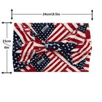 Serre-tête à motif drapeau américain noué et imprimé, accessoire patriotique pour le 4 juillet, Jour de l'Indépendance