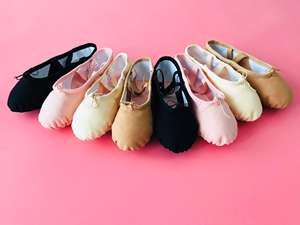 E5022 Jolie conception de chaussures de danse de ballet souples sans dentelle chaussures de ballet pour les tout-petits filles - Product Image 2