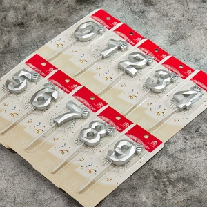 Bougie d'<span class=keywords><strong>anniversaire</strong></span> numérique en cire de paraffine, édition 2026, authentique, style Dia, couronne transfrontalière, or - 50 mm, haut de gamme, à aspiration - Product Image 6