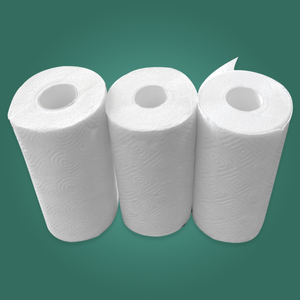 Rouleau de <span class=keywords><strong>papier</strong></span> essuie-tout de cuisine 2 plis 100% pâte de bois vierge - Product Image 3