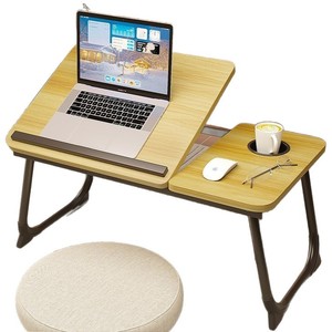 Cross-border height adjustable computer <b>desk</b>, portable <b>small</b> folding bed table, simple home use laptop folding table - Product Image 5