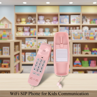 Téléphone IP SIP portable moderne KS20 pour enfants, communication double bande WiFi IPv6 VoIP, voix HD, sans carte SIM, accès Web, téléphone pour enfants