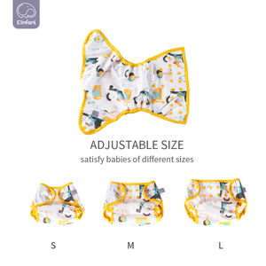 Elinfant Couvre-couche en tissu imperméable imprimé taille XL réglable pour grands bébés 10-20kg - Product Image 5