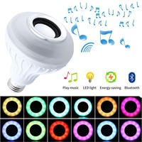 Ampoule LED de fête E27 RGB à intensité variable avec télécommande, changement de couleur avec musique pour les fêtes, les anniversaires et l'éclairage des fêtes