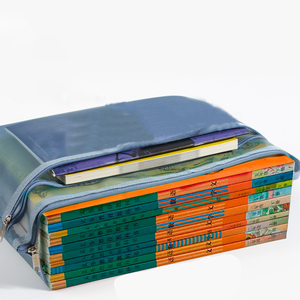 Personalizzabile A4 borsa portaspaia in rete di Nylon trasparente a doppio strato A5 custodia per documenti con cerniera e prodotti per il deposito della maniglia - Product Image 5