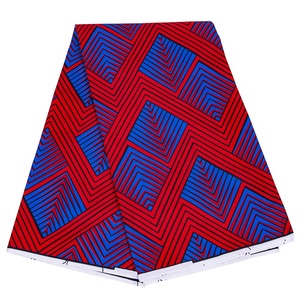 ผ้าพิมพ์ลายแอฟริกันแบบดั้งเดิม RTS 6 หลา ผ้าบาติกโพลีเอสเตอร์สองด้าน ผ้าพิมพ์ลายแอฟริกัน - Product Image 3