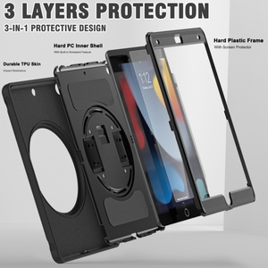 Được xây dựng trong bảo vệ màn hình trường hợp máy tính bảng cho Ipad <span class=keywords><strong>10.2</strong></span> 7 8th Gen 9th thế hệ trường hợp thông minh <span class=keywords><strong>Tablet</strong></span> <span class=keywords><strong>PC</strong></span> Bìa - Product Image 4