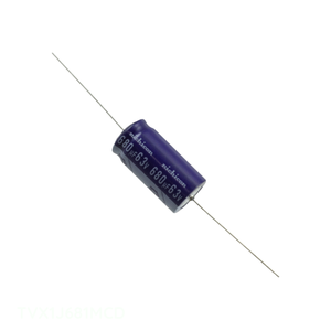 ตัวเก็บประจุแบบมีรูผ่านช่อง TVX1J681MCD 680 uF ตัวเก็บประจุแบบมีแกน680 UF 20% 63V - Product Image 1