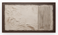Peinture abstraite originale en plâtre aux tons terreux, marron beige, texture 3D, toile murale pour hôtel, hall, villa, bureau, décoration