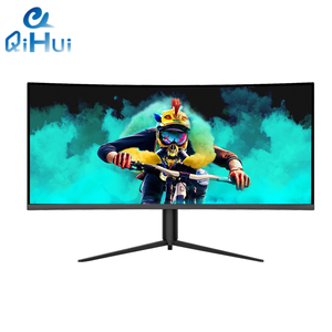 Moniteur de jeu Qihui de haute qualité 34 pouces 2K <span class=keywords><strong>4k</strong></span> 5K UHD QHD Moniteurs de jeu 144 Hz 165Hz 240Hz Écran incurvé plat pour <span class=keywords><strong>PC</strong></span> - Product Image 1