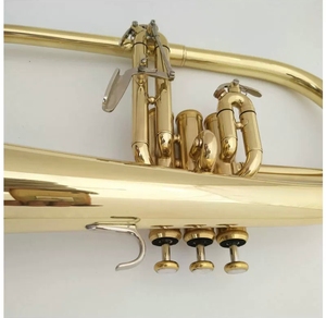 <span class=keywords><strong>Trompette</strong></span> Flugelhorn en Si bémol laqué or, <span class=keywords><strong>prix</strong></span> d'usine, instrument en laiton pour performance professionnelle et débutants - Product Image 5