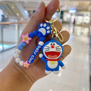 พวงกุญแจการ์ตูนโดราเอมอนสุดสร้างสรรค์ ตุ๊กตาแมวหุ่นยนต์น่ารัก ของขวัญเล็กๆ สำหรับคู่รัก จี้ห้อยกระเป๋า วัสดุยาง ขายส่ง - Product Image 5