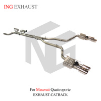 Sistema de Escape Catback con Válvula de Silenciador de Acero Inoxidable 304 ING para Maserati Quattroporte 3.8T V8 2013-2024, Piezas de Auto de Alta Calidad