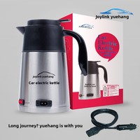 Bouilloire Électrique 12V/24V pour Voiture Yuehang, Chauffe-Eau Rapide en Acier Inoxydable Grande Capacité, Tasse à Eau pour Voiture