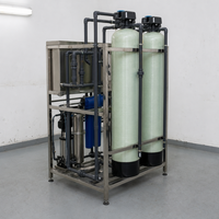 Système adoucisseur d'eau à double réservoir en résine pour cuve sous pression en PRV (fibre de verre), 1000 L/heure, garantie 1 an pour le traitement de l'eau commercial