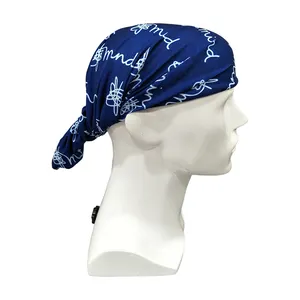 管状头巾围巾定制标志透气蓝色头巾