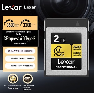 Lexar CFExpress-B 512GB/1TB/<b>2TB</b> Memory Card High-Speed 8K Read 3600MB Plastic Black for Cameras CFexpress Card CFExpress Memory - Product Image 3