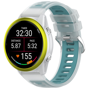 <span class=keywords><strong>Bracelet</strong></span> de montre en silicone de remplacement, <span class=keywords><strong>bracelet</strong></span> de montre bicolore en gelée pour montre intelligente <span class=keywords><strong>Garmin</strong></span> 20 mm/22 mm - Product Image 6